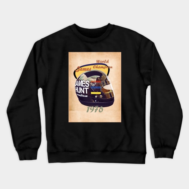 1976 James Hunt Crewneck Sweatshirt by Popcult Posters